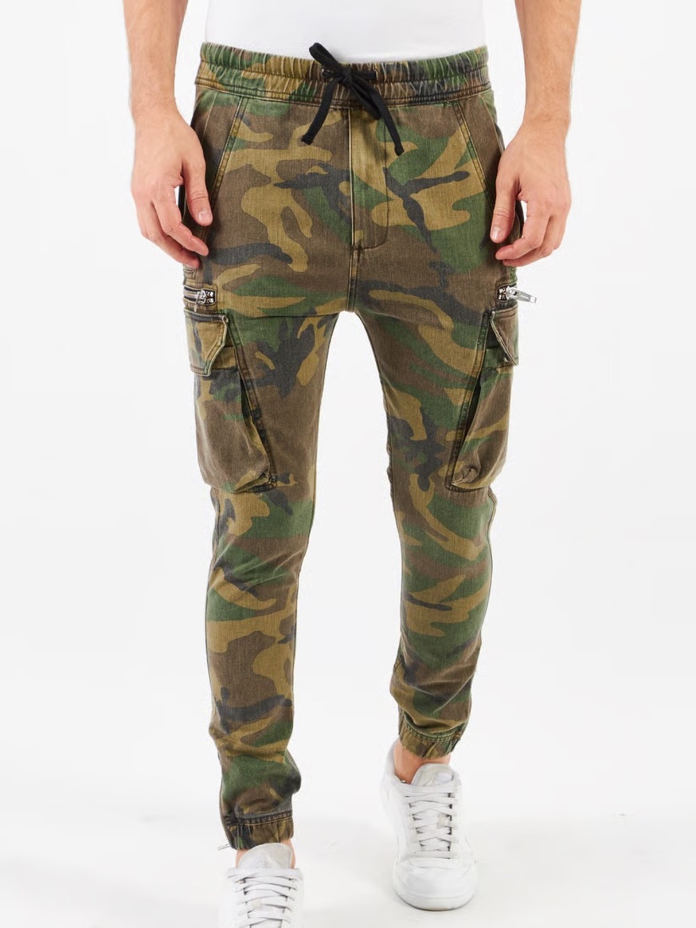 The Kooples Camo Drawstring Cargos